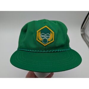 Vintage Town Talk Union Equity Hat Green Rope Snapback Cap Louisville KY